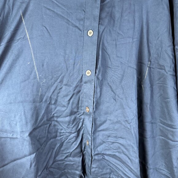 Lands' End Women's M-L,‎ 1X Deep Sea Navy Button Front Swim Cover-up Romper - Picture 7 of 11